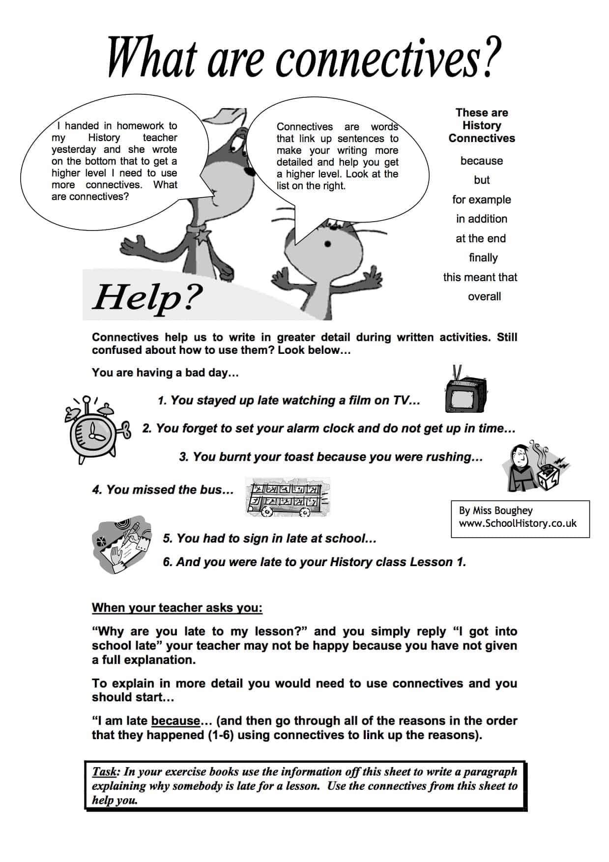 what-are-connectives-facts-information-worksheet