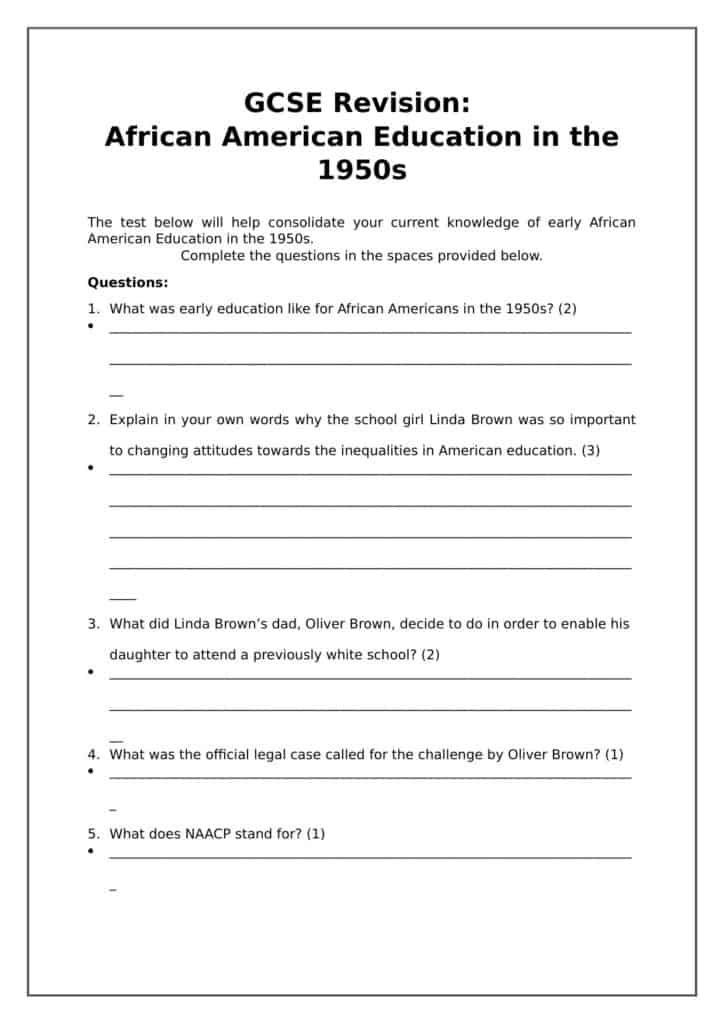 gcse-quick-test-african-american-education-in-the-1950s-worksheet