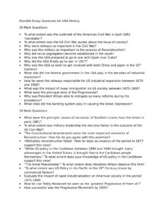 history essay questions form four