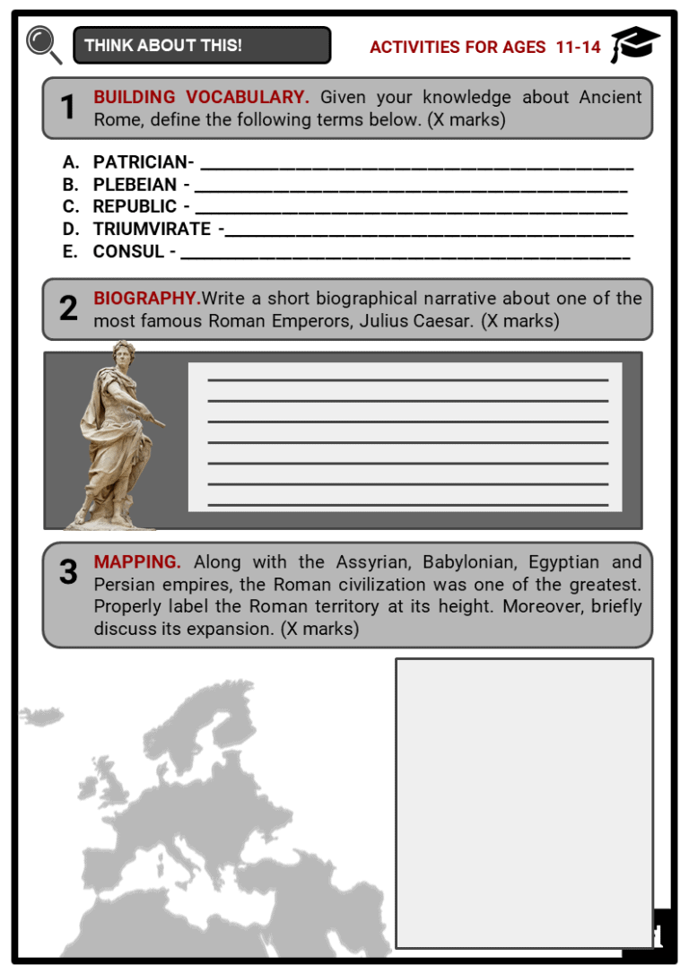 Ancient Rome Facts, Worksheets, Information, History & Structure