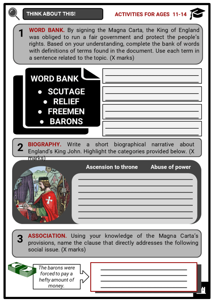Magna Carta Student Activities & Answer Guide 1