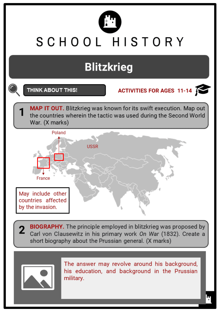 Blitzkrieg Student Activities & Answer Guide 2