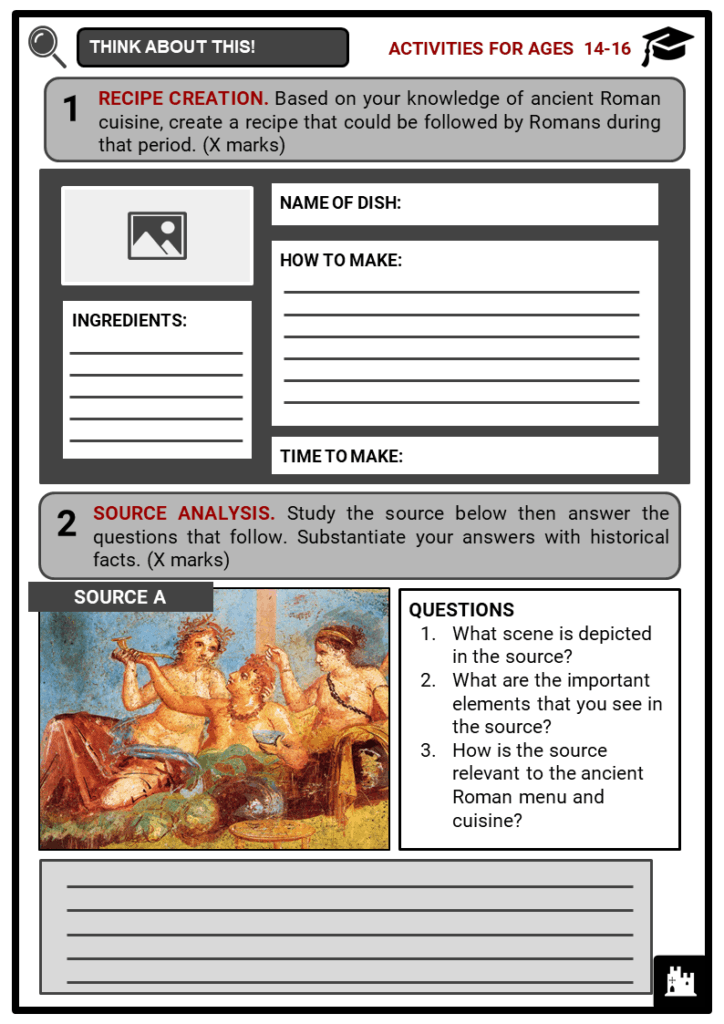 A Roman Menu Student Activities & Answer Guide 3