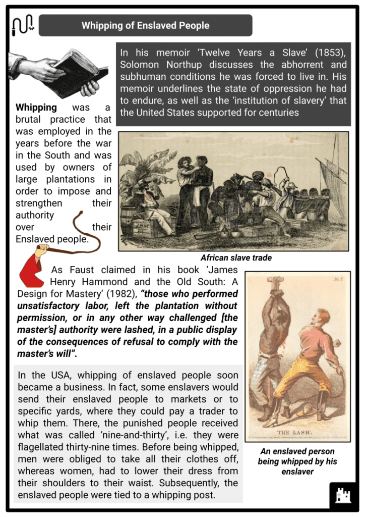 Whipping of Enslaved People, Nature & Impact