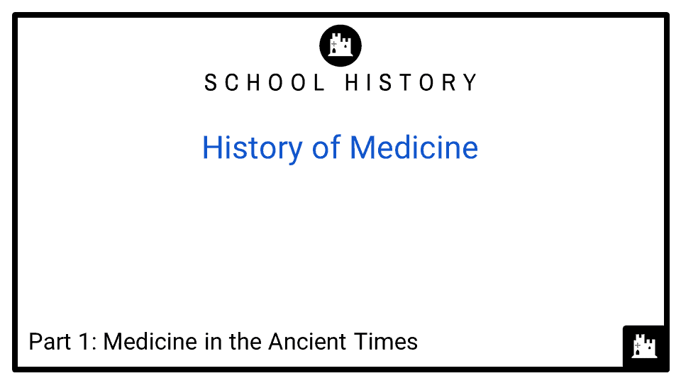 History of Medicine Course_Part 1_Medicine in the Ancient Times