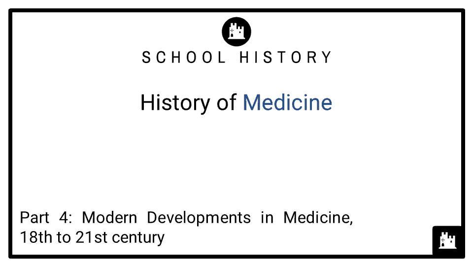 History of Medicine Course_Part 4_Modern Developments in Medicine, 18th to 21st century