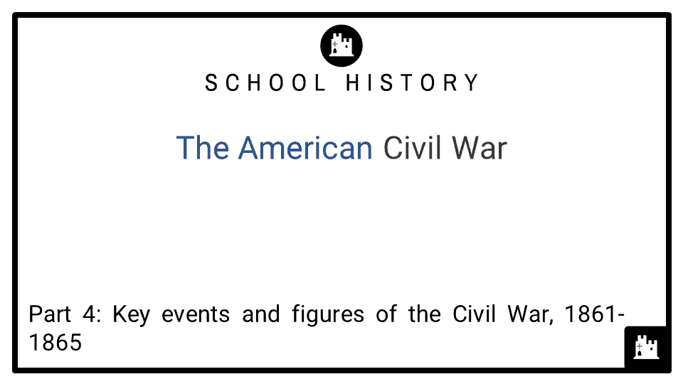 The American Civil War Course_Part 4_Key events and figures of the Civil War, 1861-1865