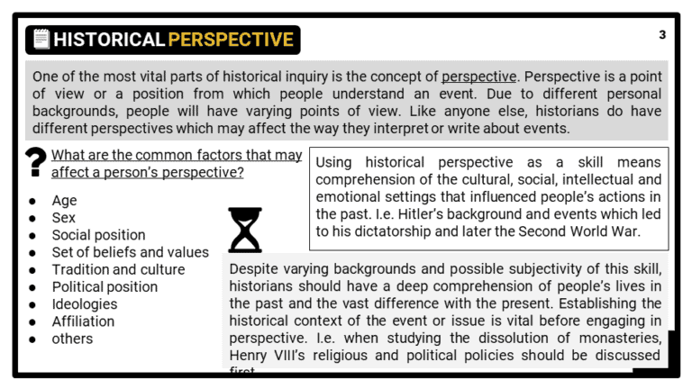 the case study of historical interpretations