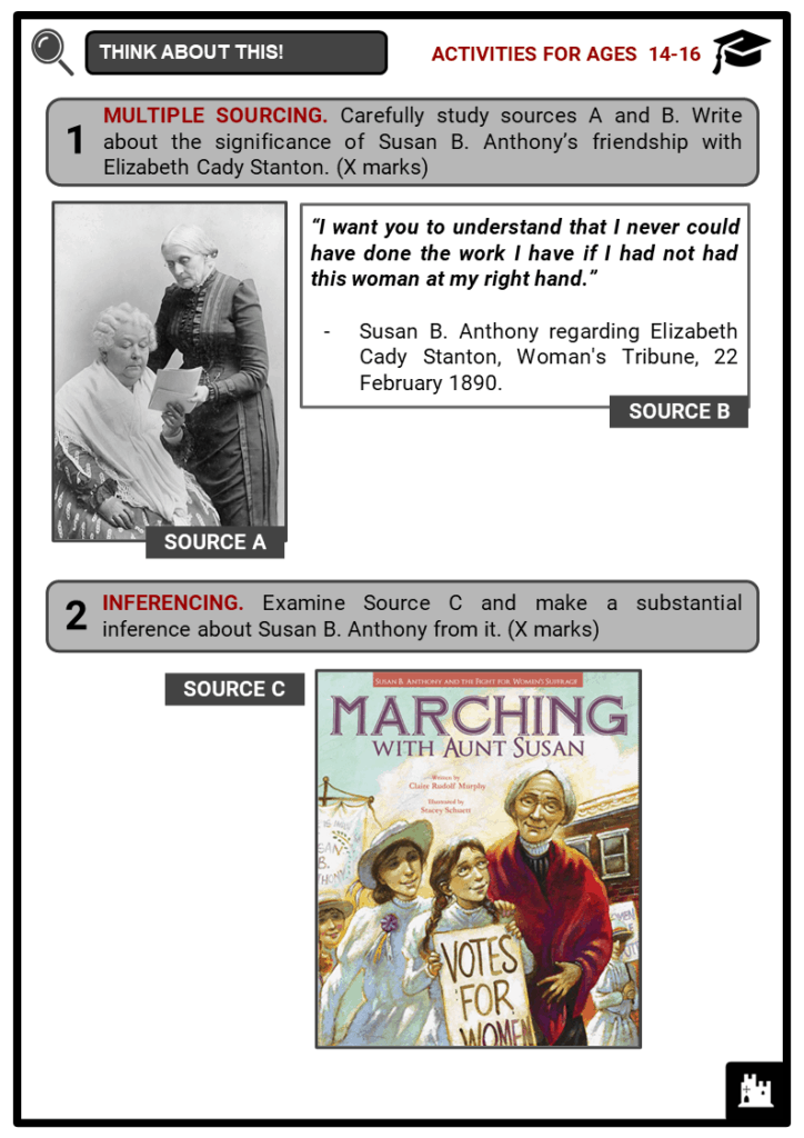 Susan B. Anthony Student Activities & Answer Guide 3