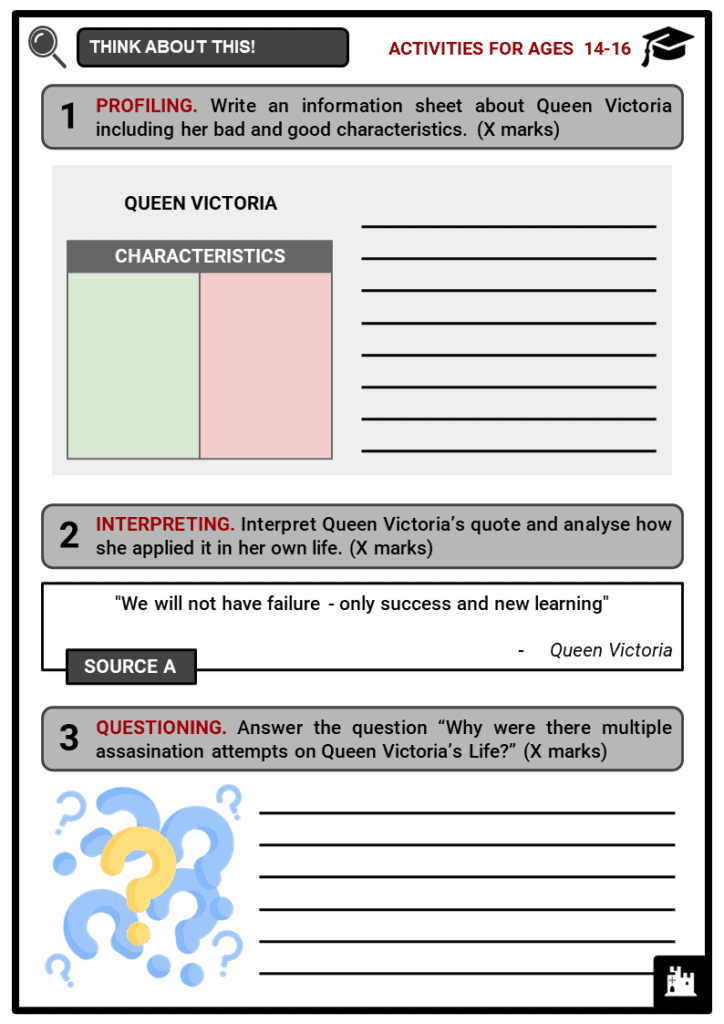 Queen Victoria Student Activities & Answer Guide 3