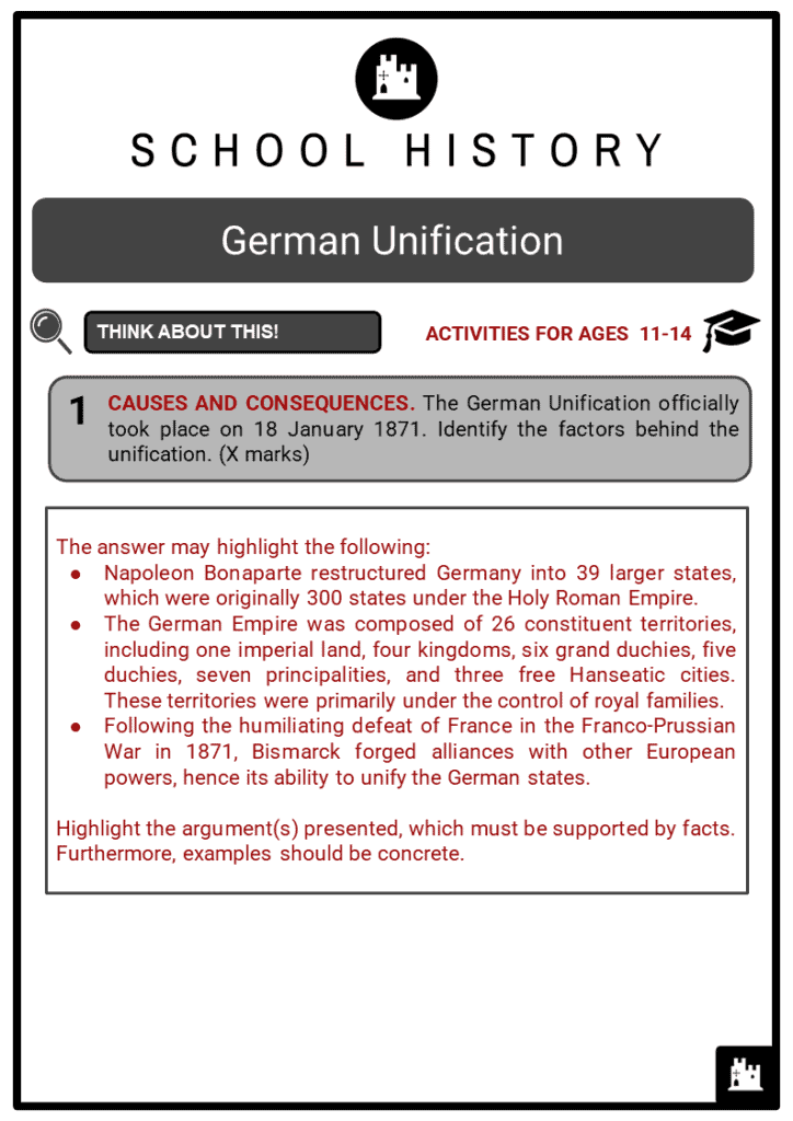 German Unification Student Activities & Answer Guide 2