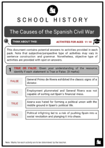 essay questions about spanish civil war