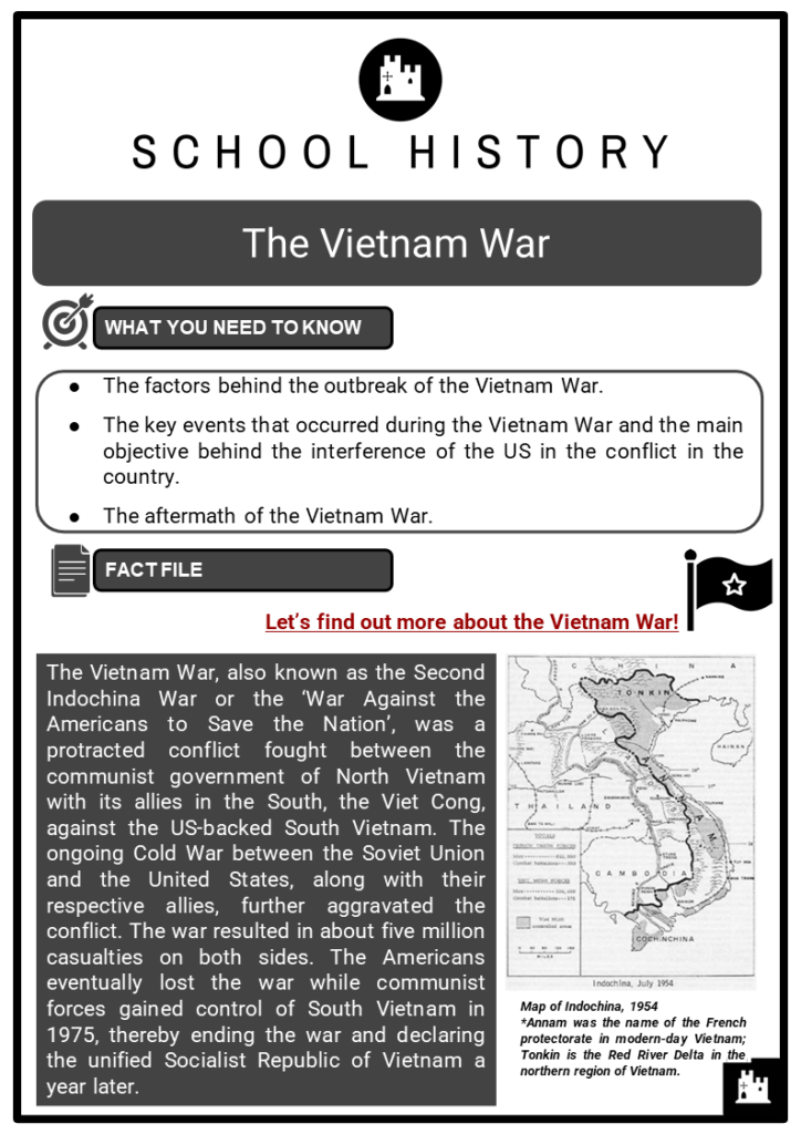 The Vietnam War Facts, Worksheets, Factors, Key Events & Aftermath