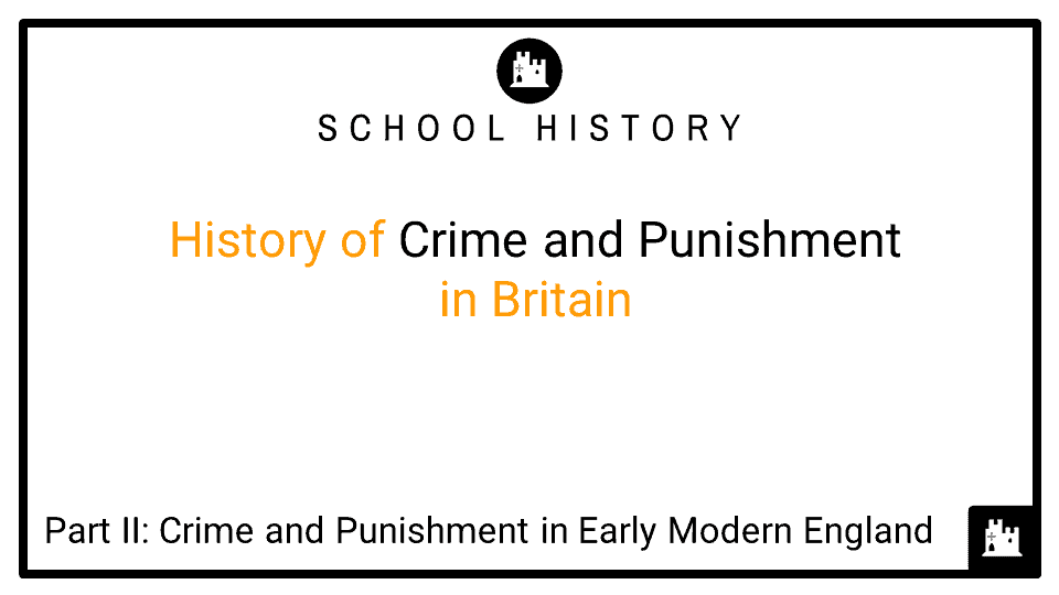 History of Crime and Punishment in Britain Course_Part II