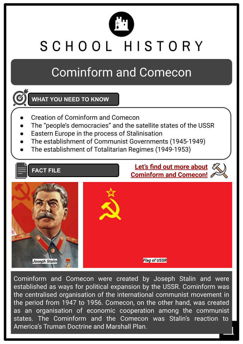 Cominform and Comecon Facts, Worksheets, Early Life & Background