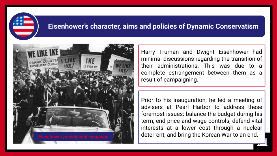 A Level Dwight Eisenhower in peace and crisis, 1952-1960 Presentation 2