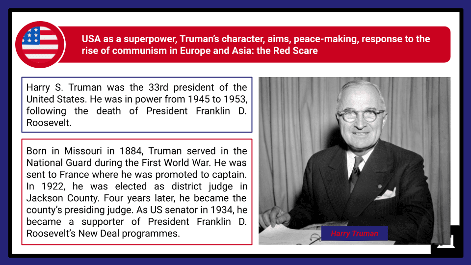 A Level Harry Truman and Post-war America, 1945-52 Presentation 3