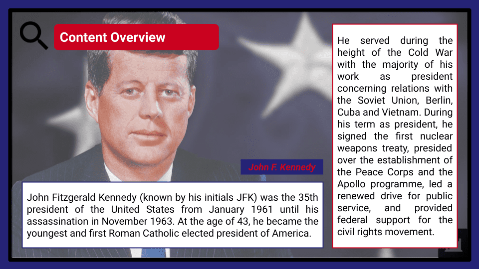 A Level John F. Kennedy and the New Frontier, 1960-1963 Presentation 1