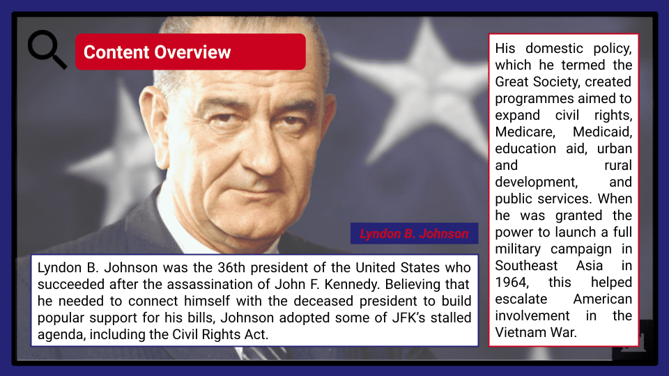 A Level Lyndon B. Johnson and the Great Society, 1963-1968 Presentation 1