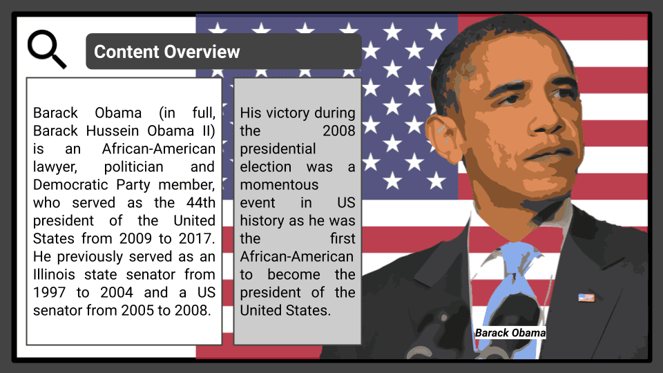 A Level Obama's campaign for presidency, 2000-2009 Presentation 1