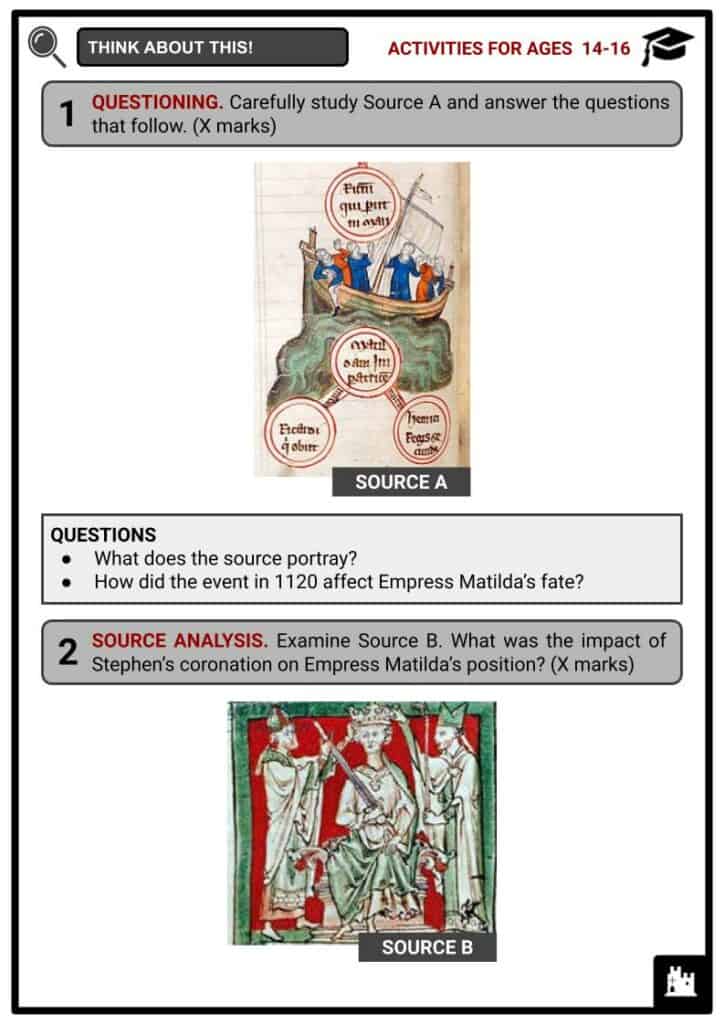 Empress Matilda Activities & Answer Guide 3