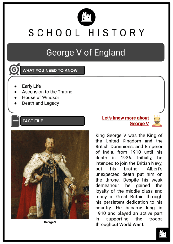 George V of England Resource 1