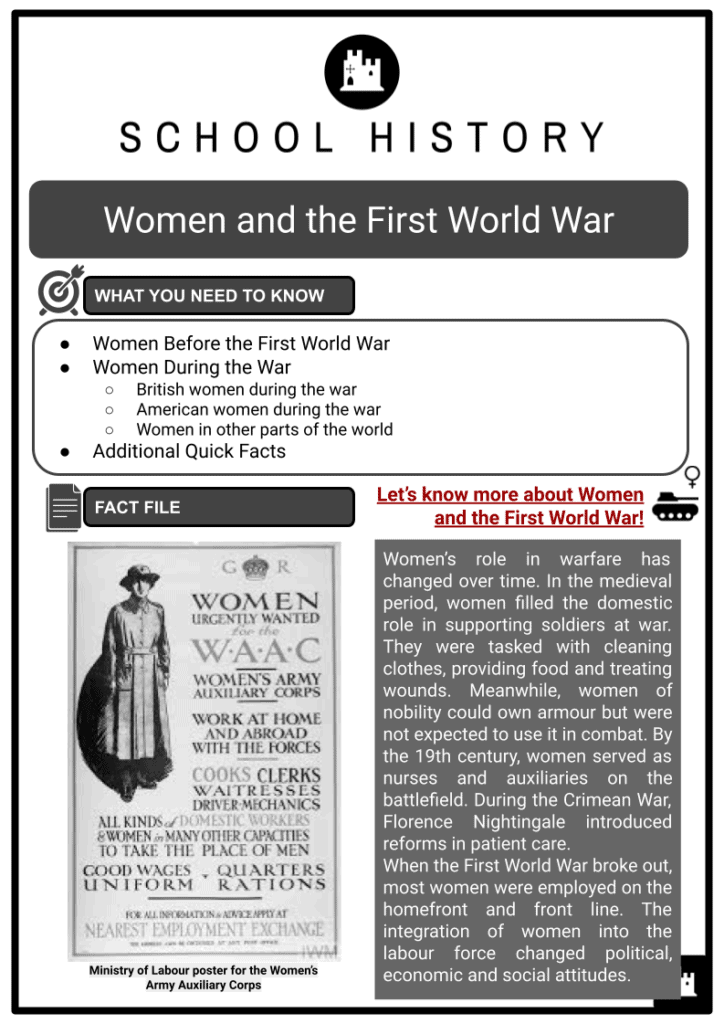 Women and the First World War Resource 1