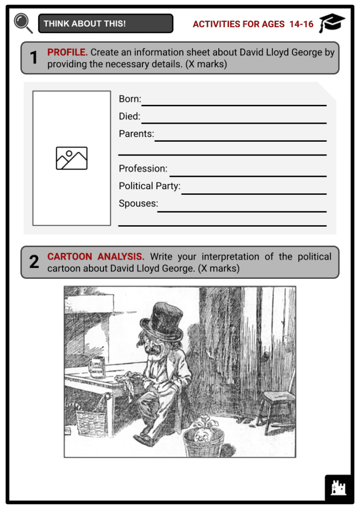 David Lloyd George Activities & Answer Guide 2
