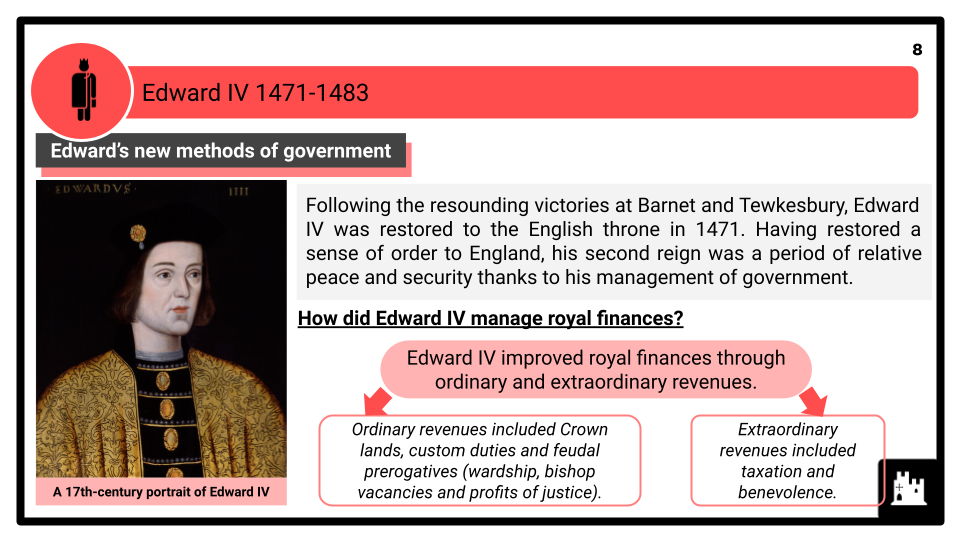 A Level Edward IV, 1461-1470 and 1471-1483 Presentation 3