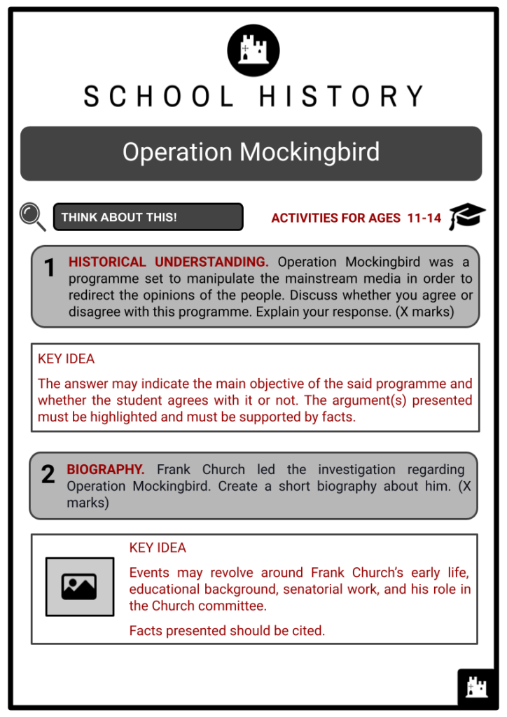 Operation Mockingbird Activity & Answer Guide 2