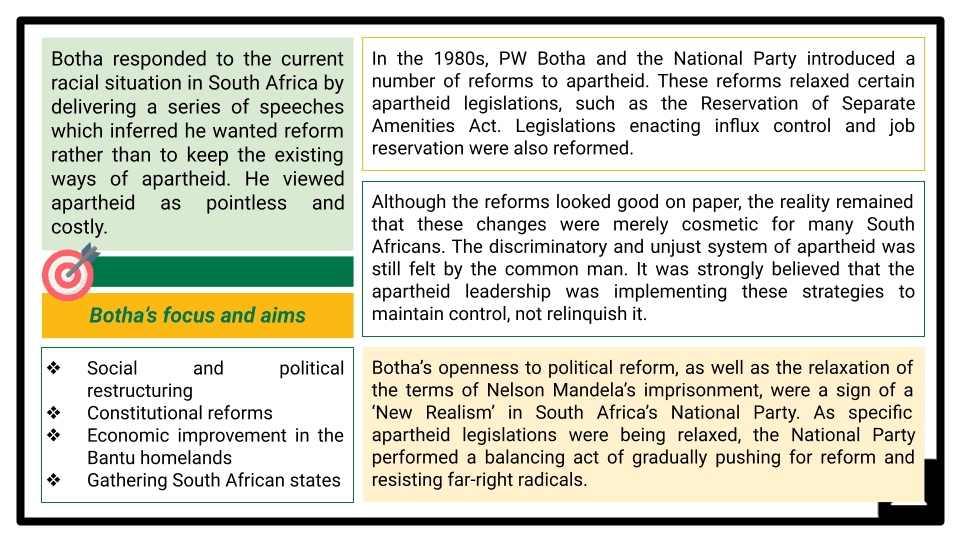 A Level End of apartheid, 1984-99 Presentation 2