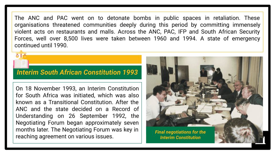 A Level End of apartheid, 1984-99 Presentation 4