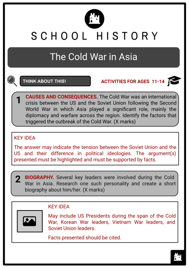 Cold War in Asia Activity & Answer Guide 2