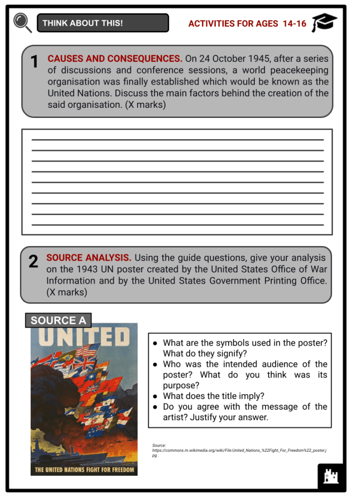 United Nations Activity & Answer Guide 3