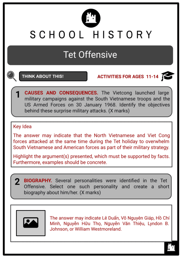 Tet Offensive Activity & Answer Guide 2