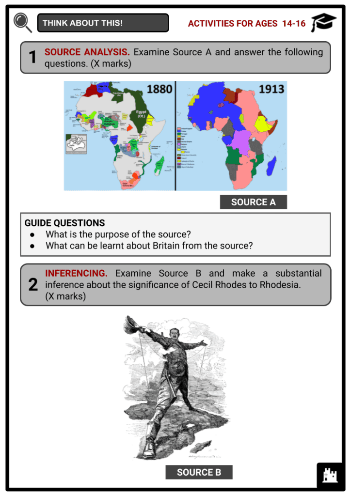 Northern and Southern Rhodesia Activity & Answer Guide 3