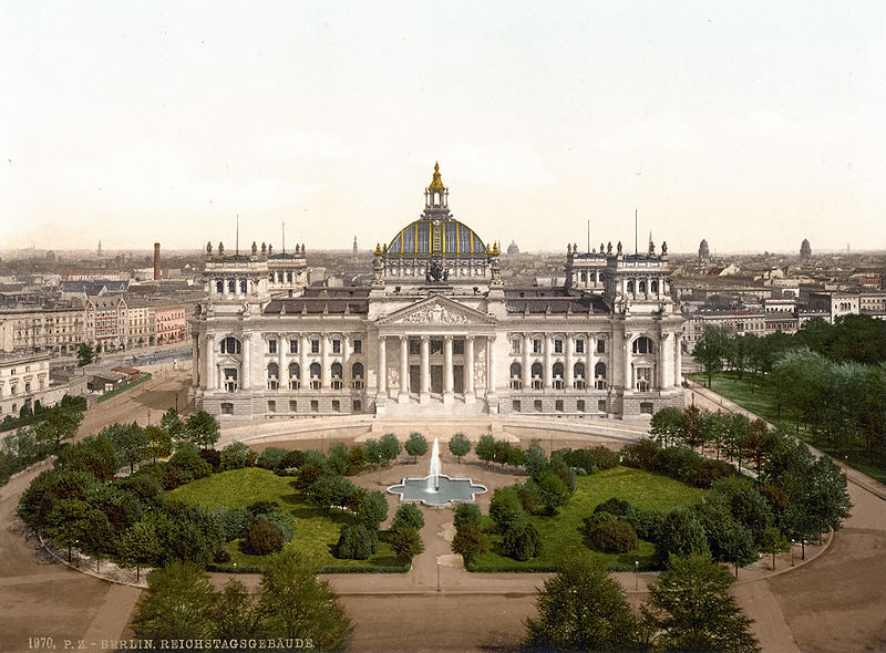The Reichstag, circa 1890's.