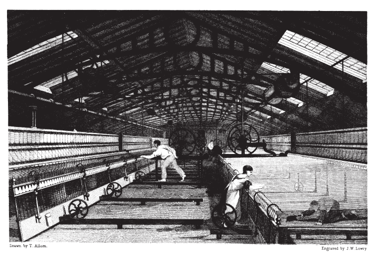 Children at work in a cotton mill