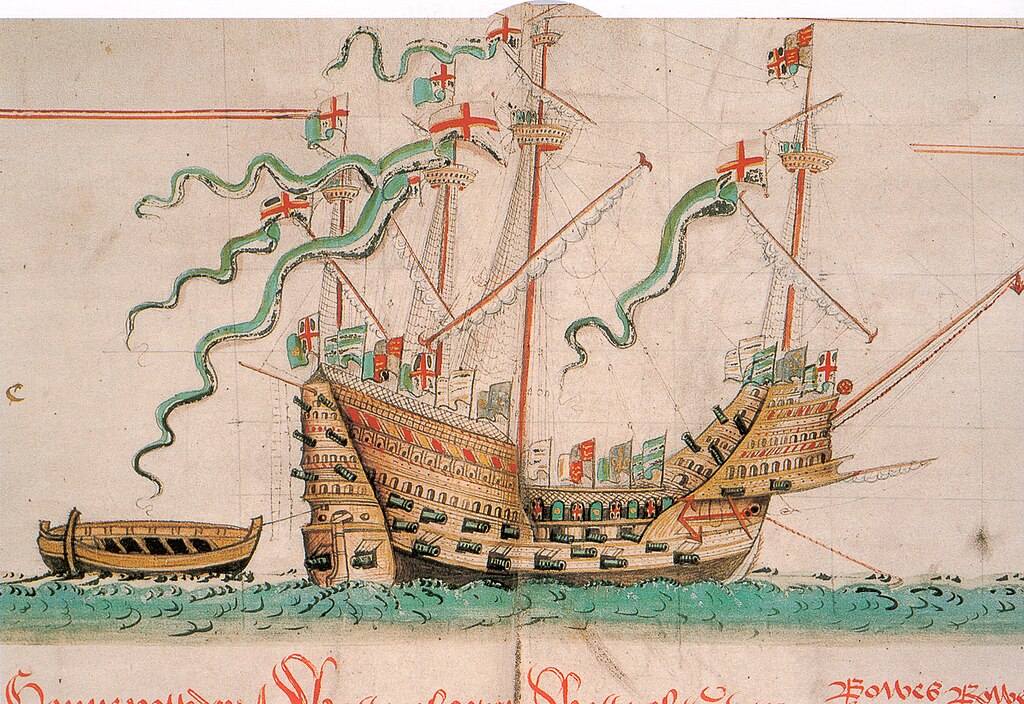Illustration of the Mary Rose