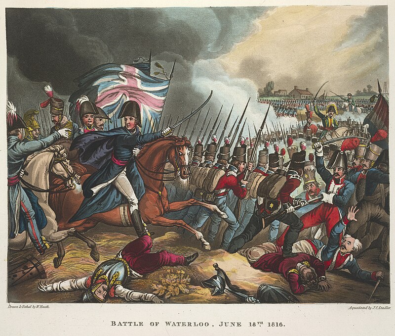 Wellington at the Battle of Waterloo