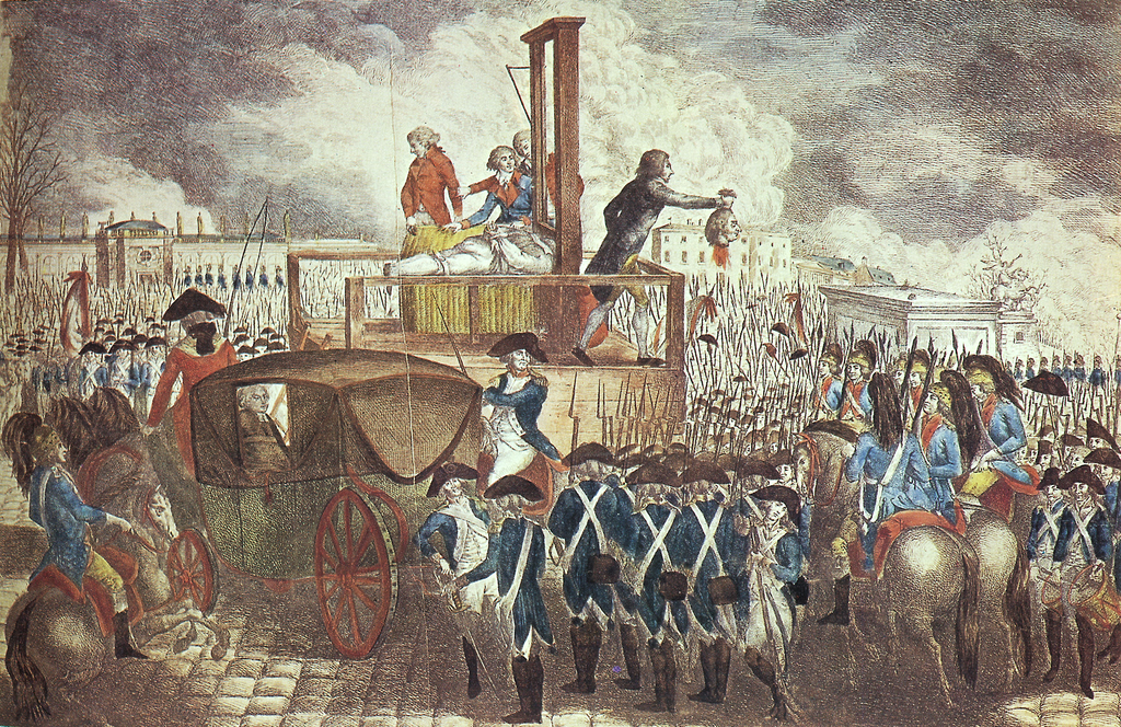 A German depiction of the execution  of Louis XVI 