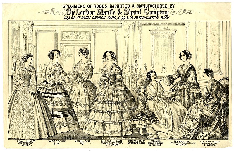 A depiction of Victorian women
