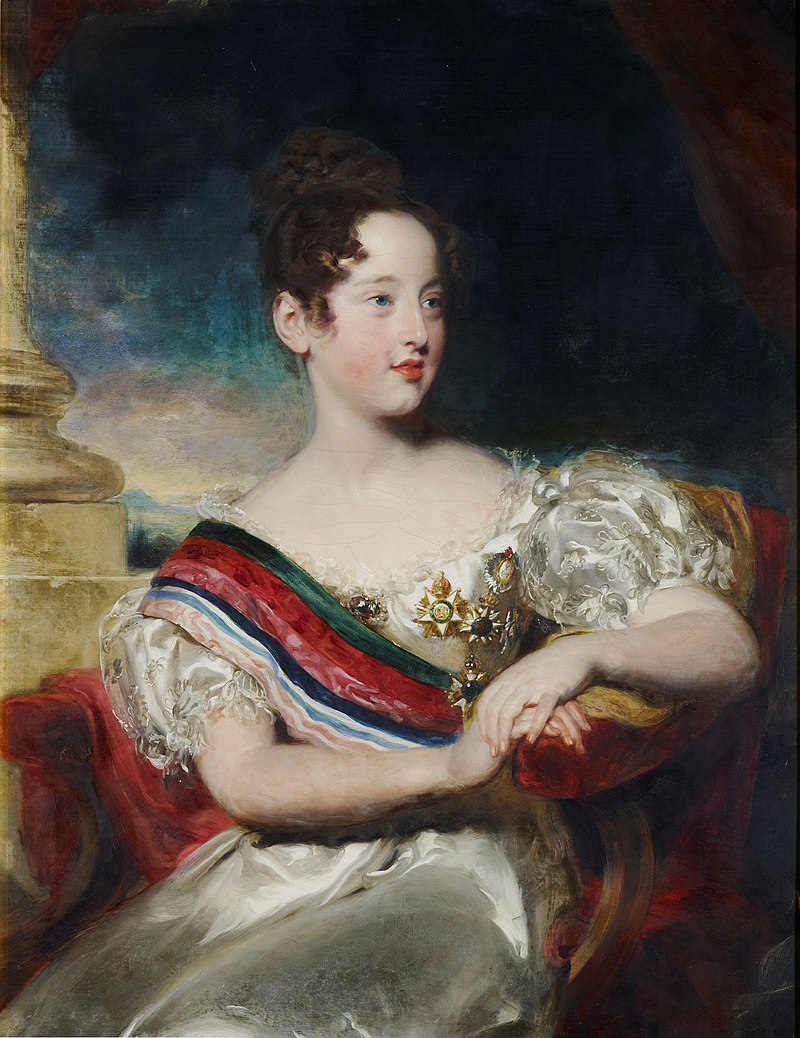 Maria II of Portugal at age 10, in 1829